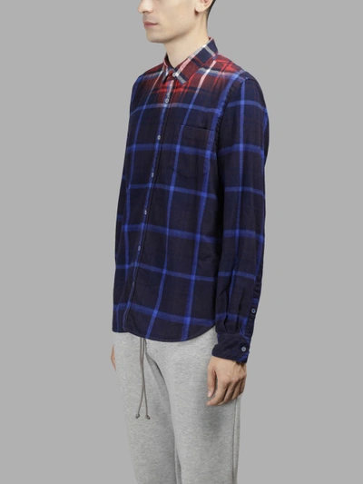 Shop Sacai Men's Multicolor Flannel Plaid Shirt