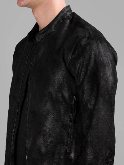 Shop Barbara I Gongini Men's Black Suede Leather Jacket