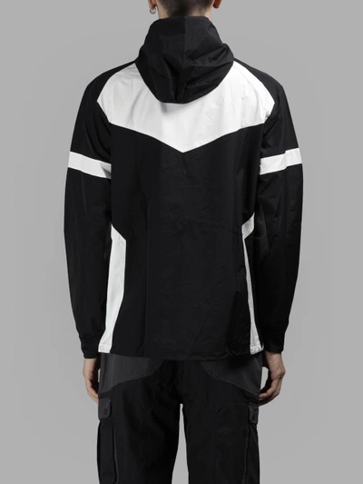 Shop Adidas X White Mountaineering Men's Black And White Windbreaker Jacket In In Collaboration With White Mountaineering