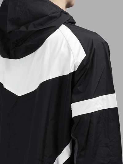 Shop Adidas X White Mountaineering Men's Black And White Windbreaker Jacket In In Collaboration With White Mountaineering