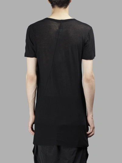 Shop Rick Owens Men's Black Long T-shirt