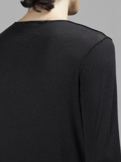 Shop Ziggy Chen Men's Black Fine Knit Sweater