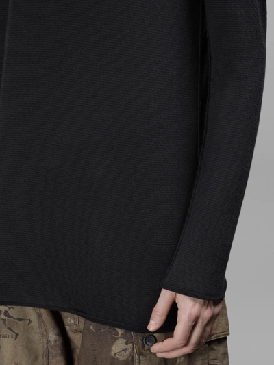 Shop Ziggy Chen Men's Black Fine Knit Sweater