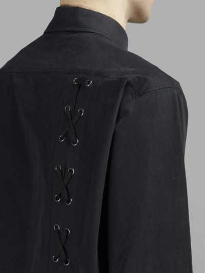 Shop D By D Men's Long Black Shirt With Back Laces