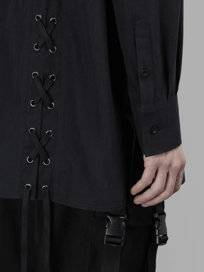Shop D By D Men's Long Black Shirt With Back Laces
