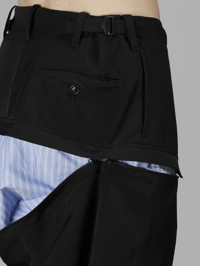 Shop Yohji Yamamoto Men's Hip Zip Pattern In Black