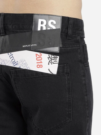 Shop Raf Simons Men's Black Regular Fit Jeans