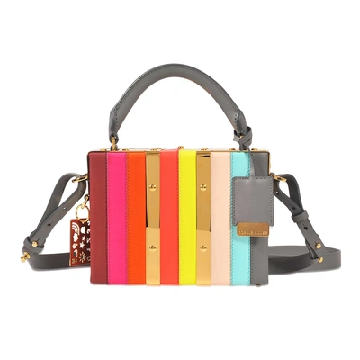 Shop Sophie Hulme Mini Albany Rainbow Suitcase