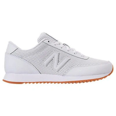 Shop New Balance Men's 501 Leather Casual Shoes, White