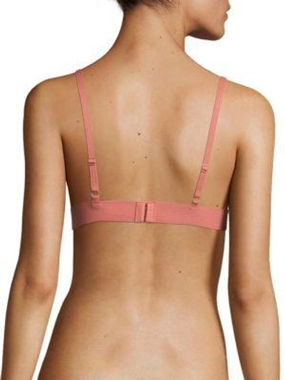 Shop Dkny Sheer Lace Wirefree Bralette In Vanity