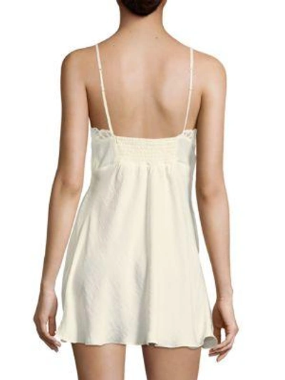 Shop Josie Natori Lace Chemise In Natural