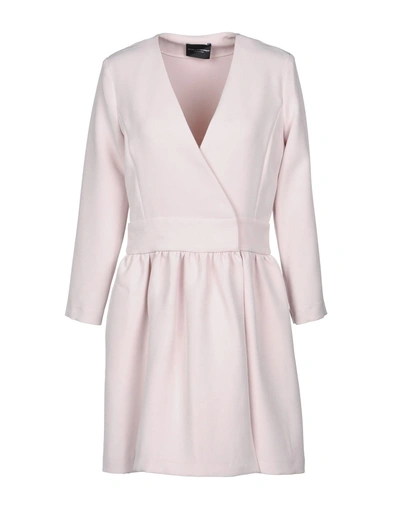 Shop Atos Lombardini Short Dresses In Light Pink