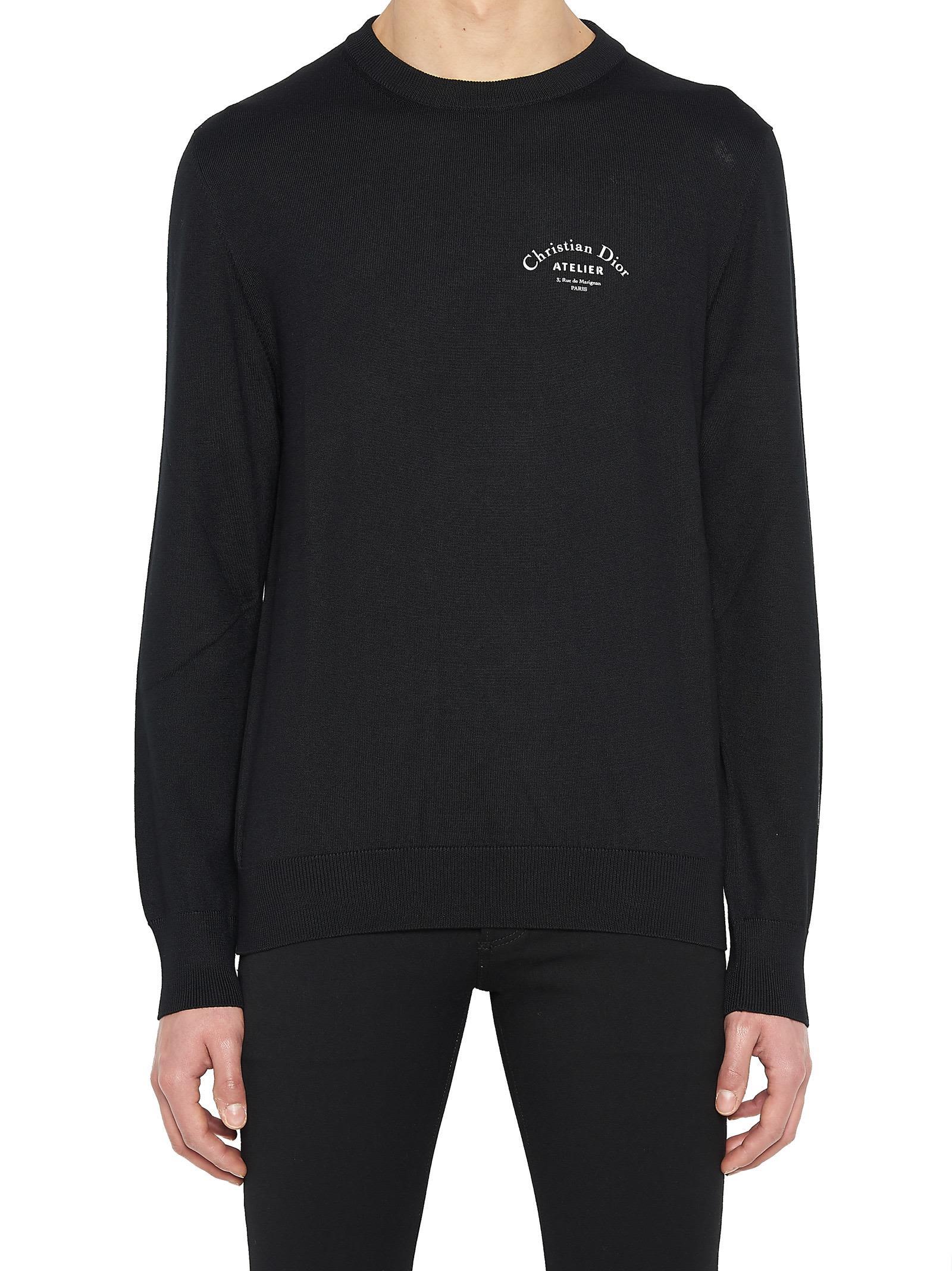 christian dior black sweater