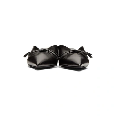 Shop Balenciaga Black Leather Knife Mules In 1000 Black