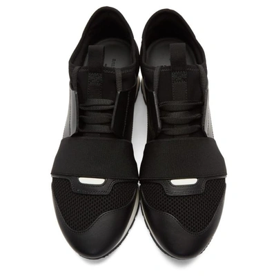 Shop Balenciaga Black Race Sneakers In 1000 Black