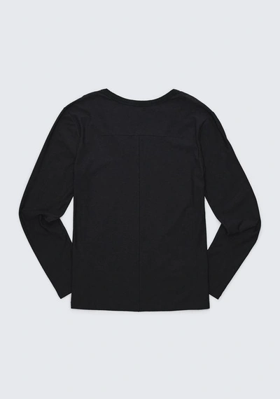 Shop Alexander Wang Exclusive Jersey Long Sleeve In Black