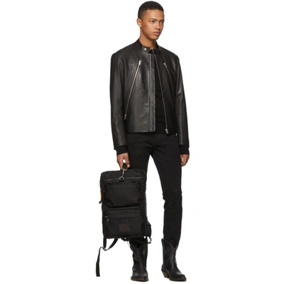 Shop Givenchy Black Ut3 Backpack In 001 Blk/wht
