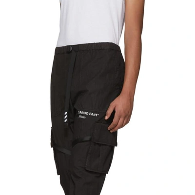 Off white black hotsell parachute cargo pants