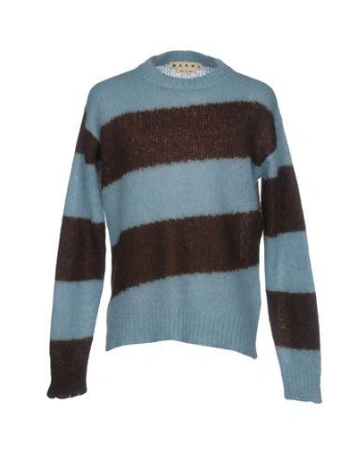Shop Marni Sweater In Sky Blue
