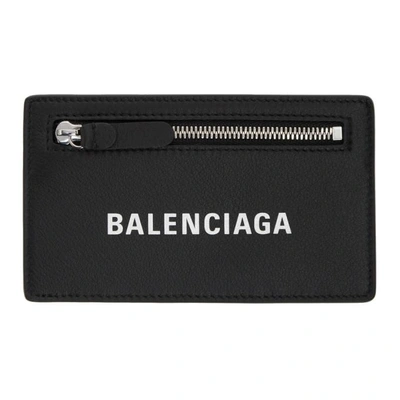 BALENCIAGA 黑色长款BALTIMORE 徽标卡包