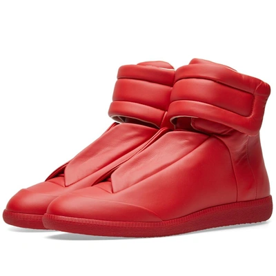 Shop Maison Margiela 22 Future High Tonal Sneaker In Red