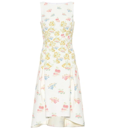 Shop Peter Pilotto Floral Cady Dress In White