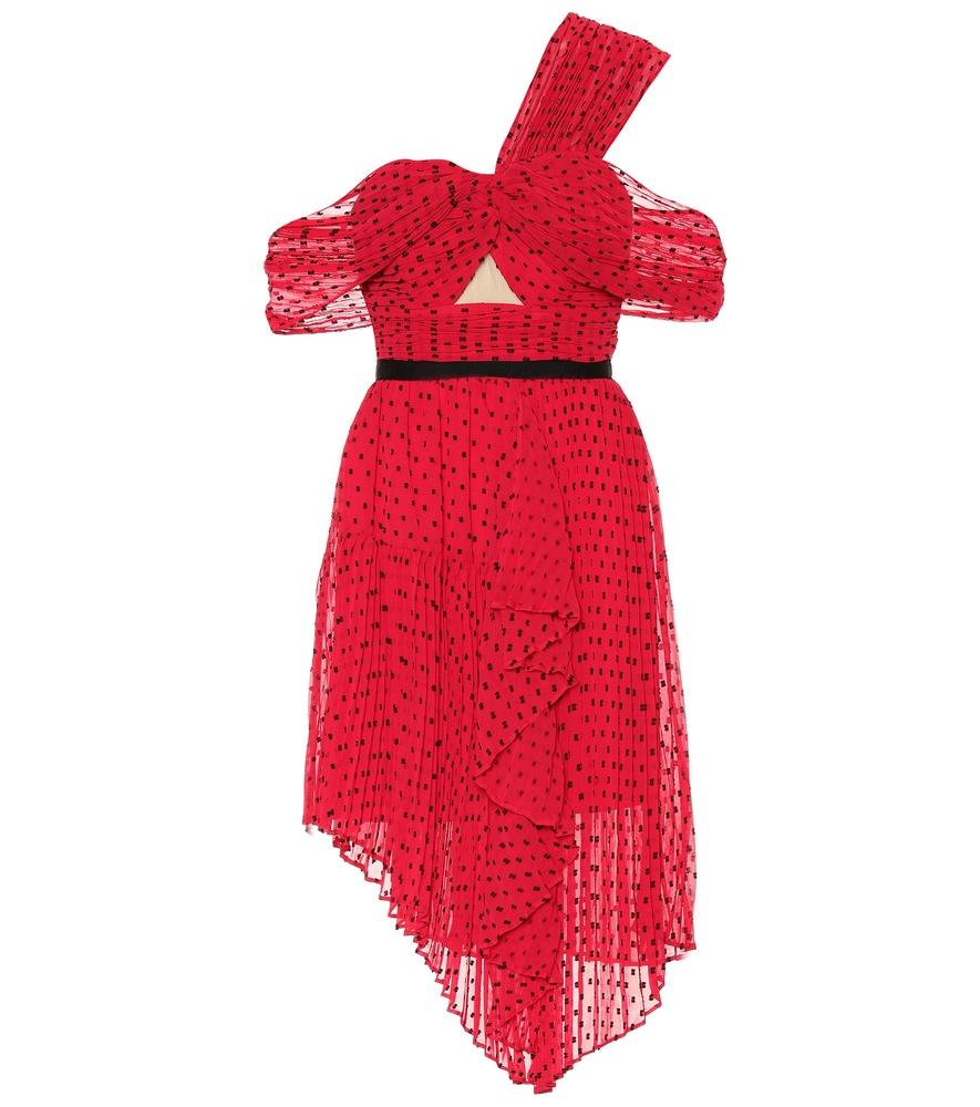 self portrait red polka dot dress