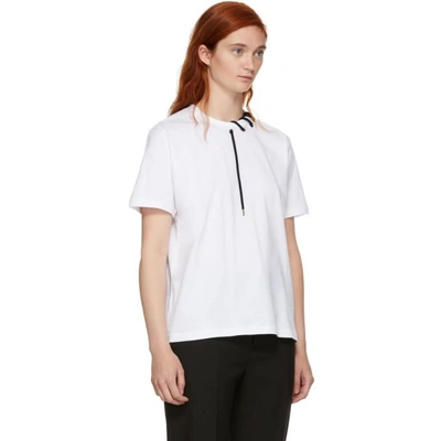 Shop Craig Green White Laced T-shirt In White W Bla