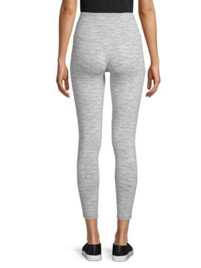 Shop Nancy Rose Performance Stevie Compression Leggings In Silver Lining