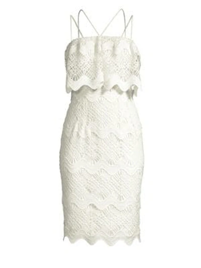 Shop Black Halo Gwendolyn Lace Cocktail Dress In White