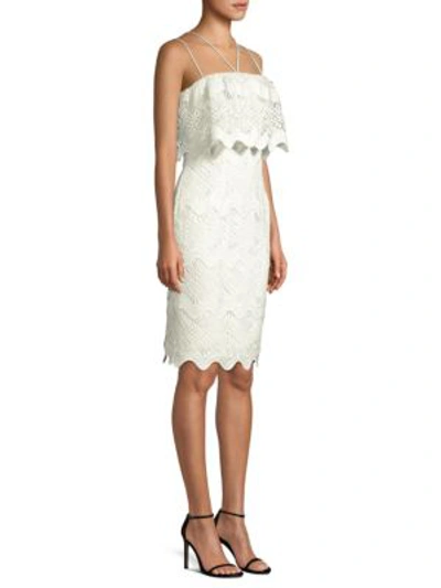 Shop Black Halo Gwendolyn Lace Cocktail Dress In White
