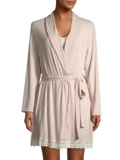 Shop Eberjey Lady Godiva Robe In Pink Clay