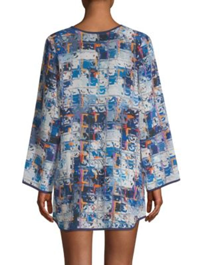 Shop Shan Graphic Print Silk Cover Up