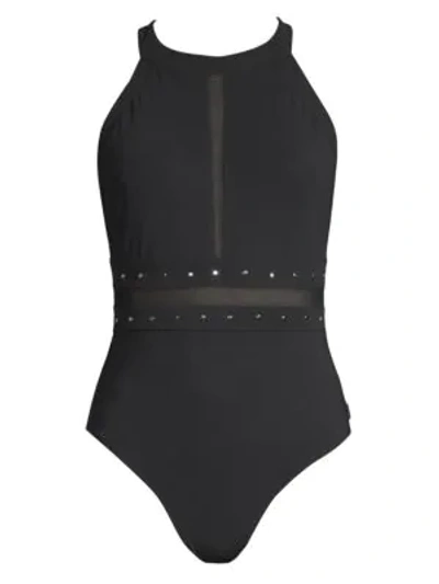 Shop Shan One-piece So Sexy Swimsuit In Onyx