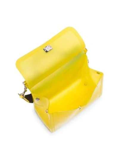 Shop Dolce & Gabbana Sicily Pvc Top Handle Bag In Yellow