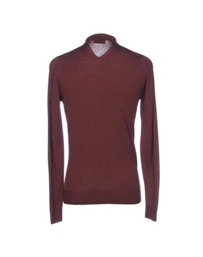 Shop John Smedley Sweaters In Maroon