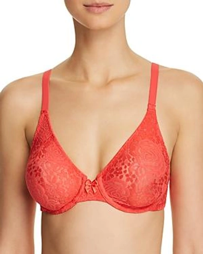 Shop Wacoal Halo Unlined Underwire Bra In Hibiscus