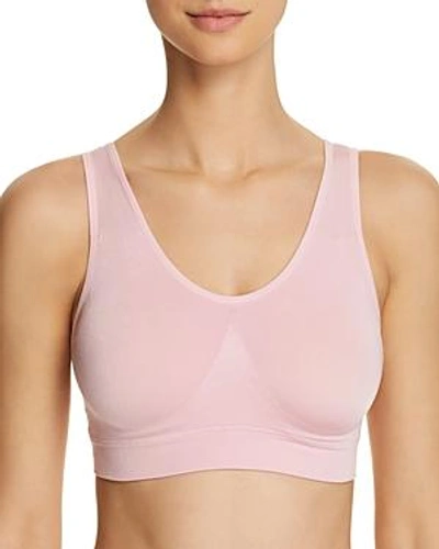 Shop Wacoal B.smooth Wireless Padded Bralette In Cameo Pink
