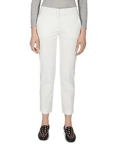 Shop Gerard Darel Molly Cropped Tapered Pants In Ecru