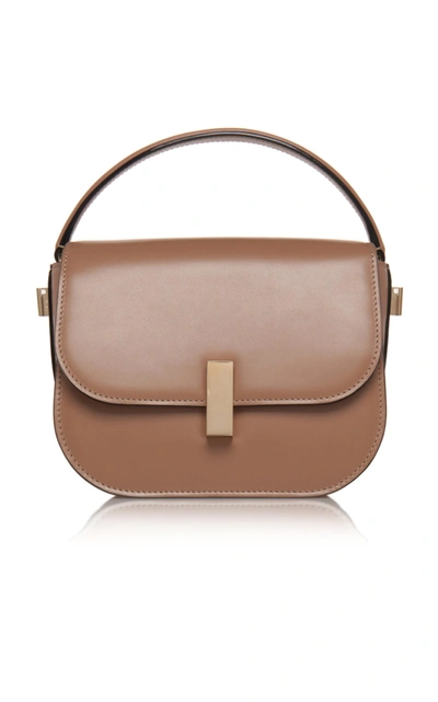 Shop Valextra Jewelled Iside Crossbody In Brown