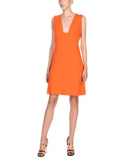 Shop Stella Mccartney Short Dresses In Orange