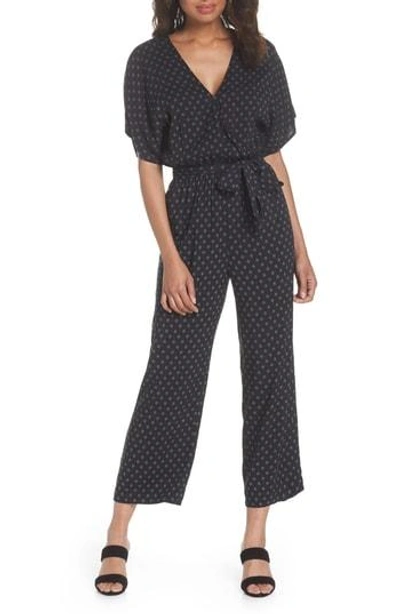Shop Paige Vanette Crop Jumpsuit In Black Multi