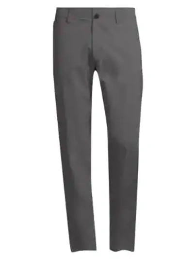 Shop Theory Tech Raffi Straight-fit Stretch Pants In Dark Grey