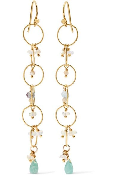 Shop Chan Luu Gold-plated Amazonite Earrings