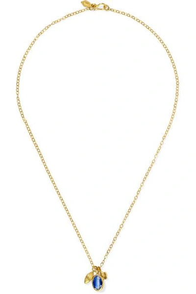 Shop Pippa Small 18-karat Gold Kyanite Necklace