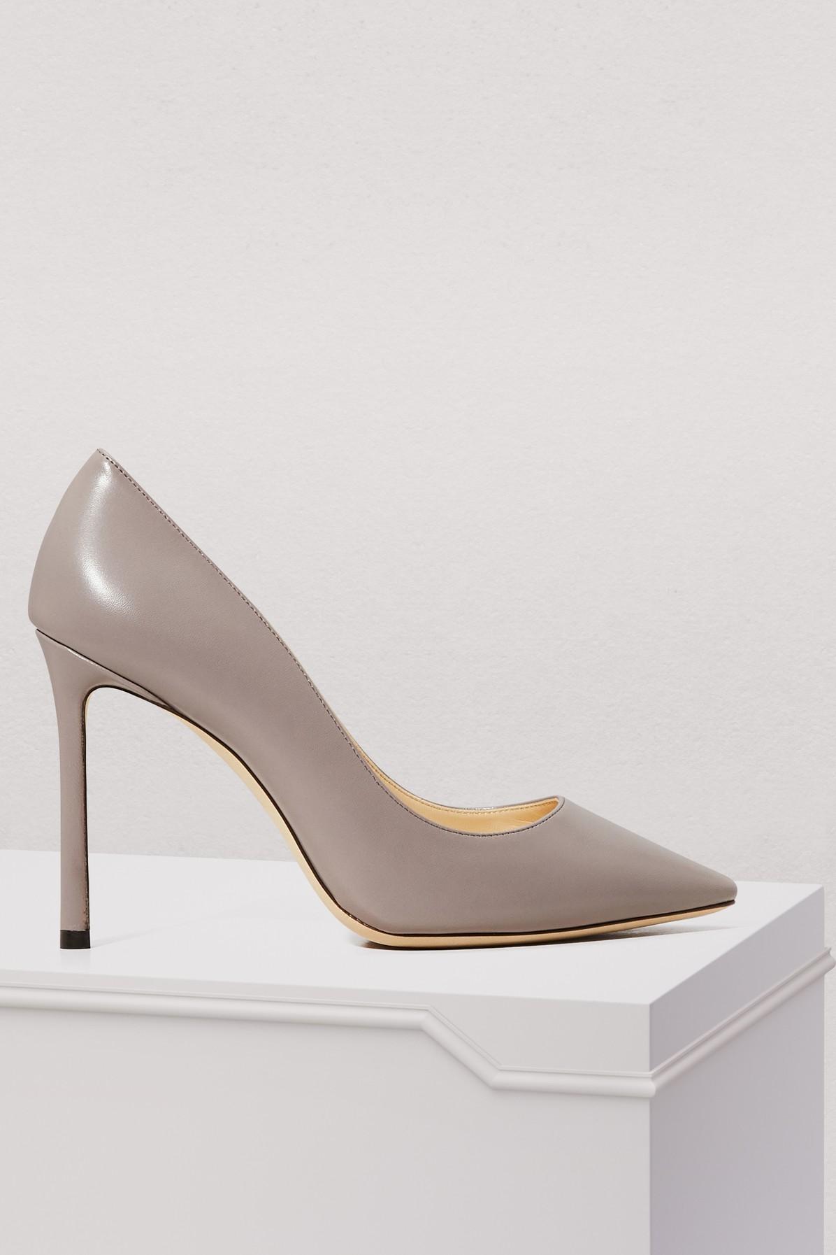 jimmy choo grey pumps