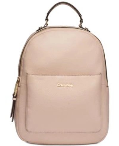 Shop Calvin Klein Sage Backpack In Buff/gold