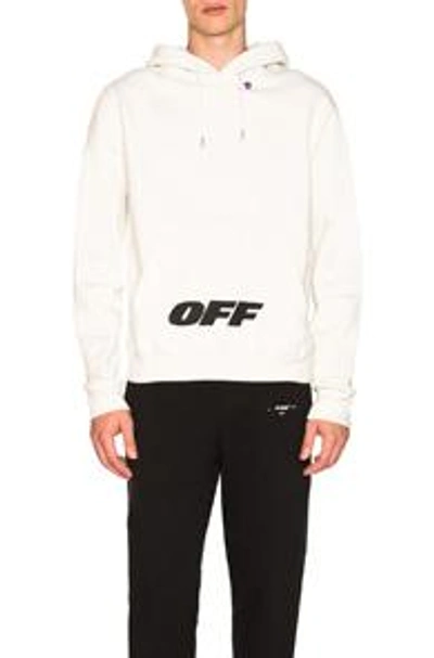 Shop Off-white Wing Off Hoodie In White