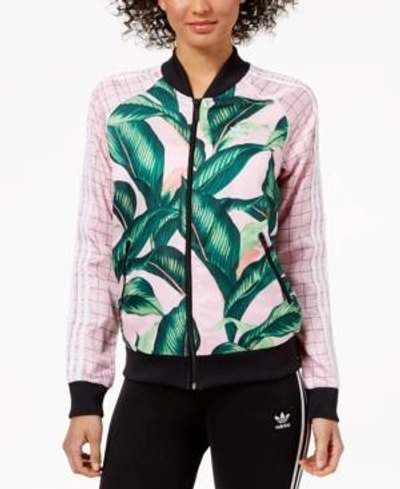 Adidas Originals Women's Originals Farm Track Jacket, Pink/green | ModeSens
