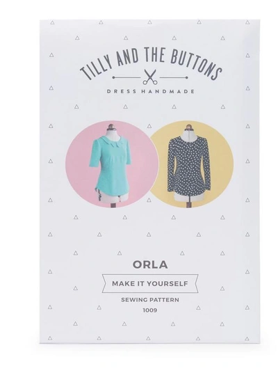 Shop Tilly And The Buttons Orla Shift Top Pattern In White